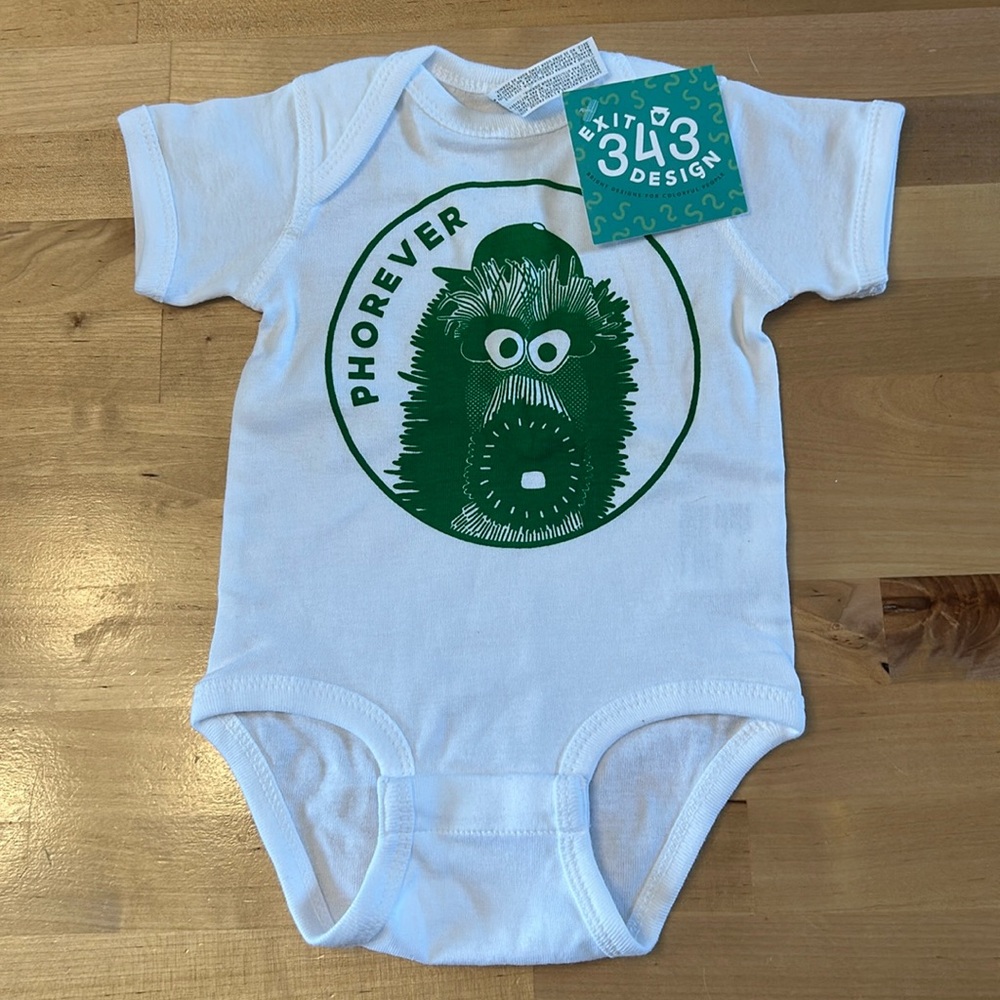 New baby onesie. Phillie Phanatic